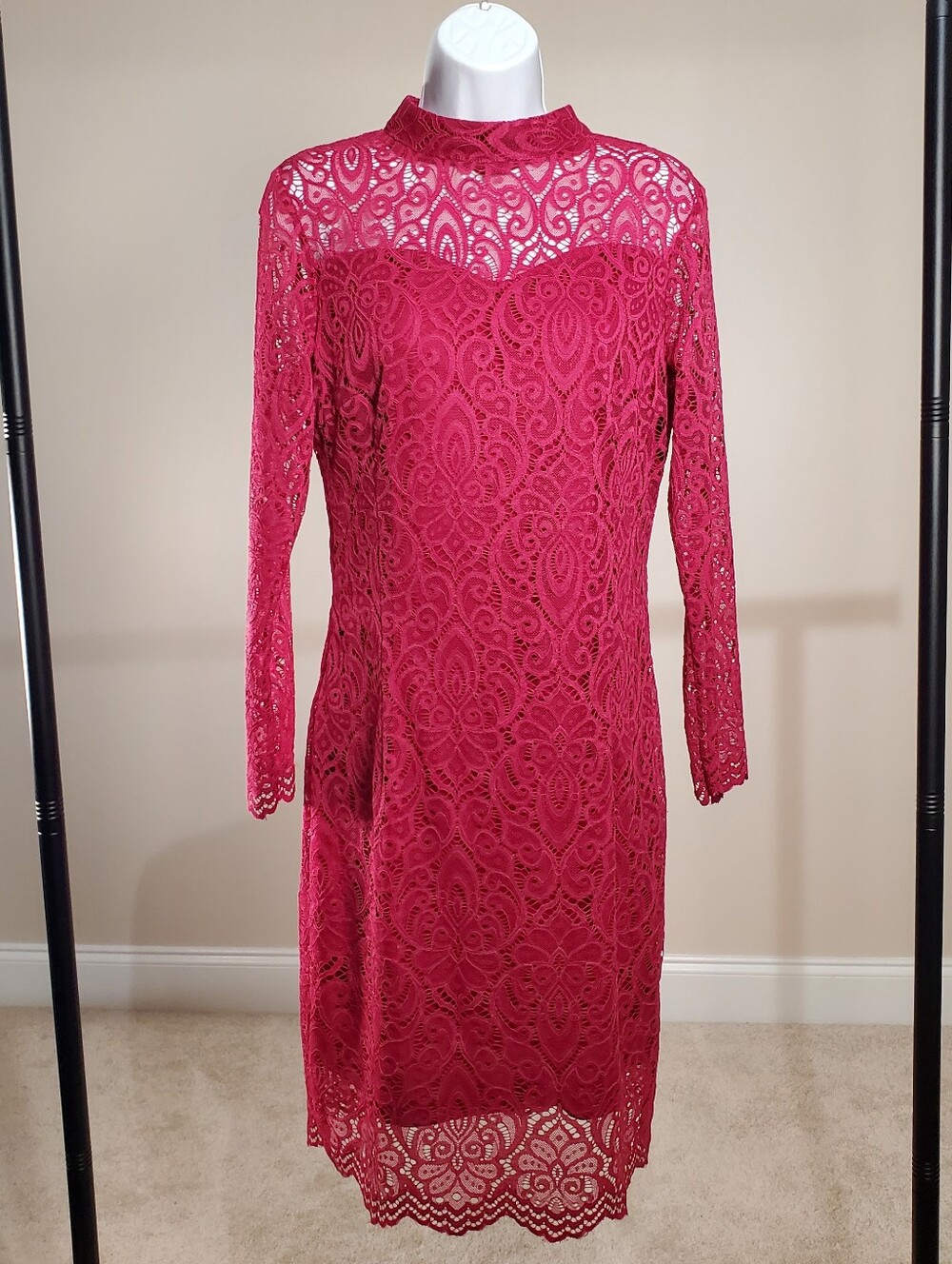 Noctflos - Hot Pink - Lace Dress - Sz. L
